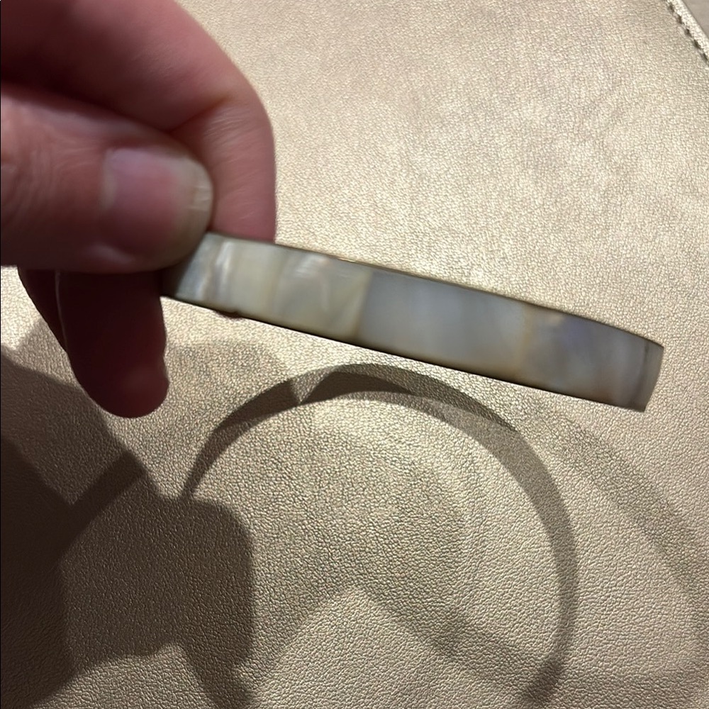 Elegant Cream Bangle Bracelet